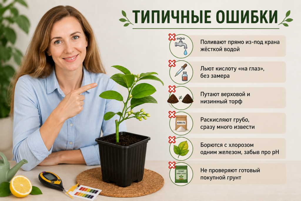 Не допускай этих ошибок, если хочешь, чтобы твой комнатный лимон не только рос, но и цвёл и плодоносил