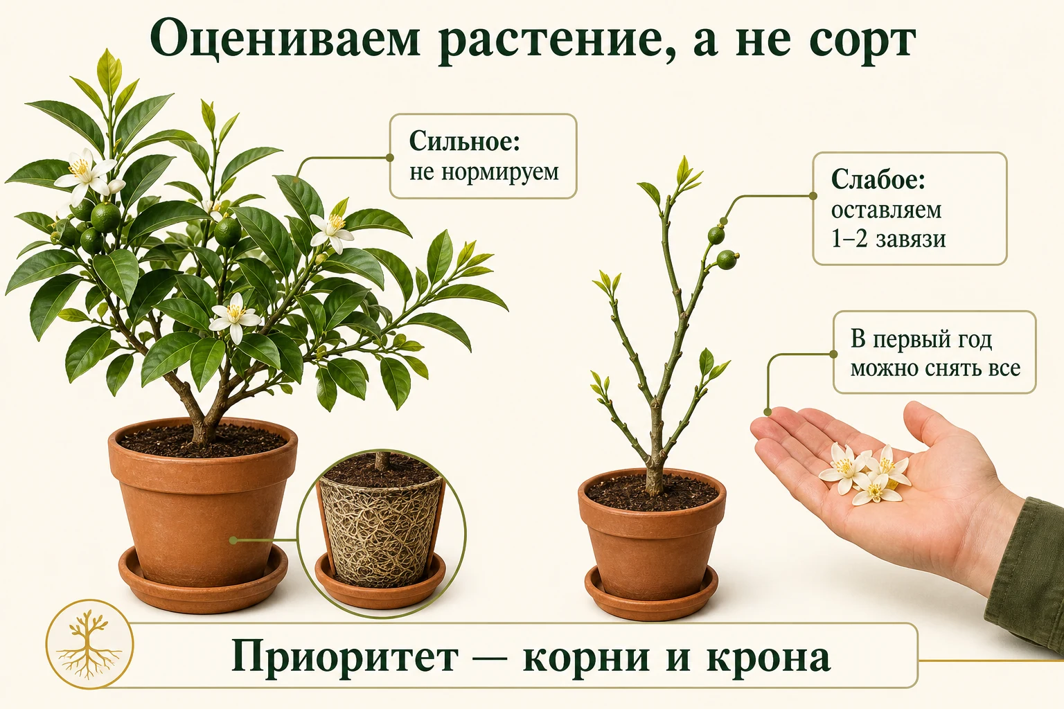 Сильную Пандерозу оставляют самонормироваться, а слабому черенку уменьшают нагрузку до одной-двух завязей или снимают их в первый год.