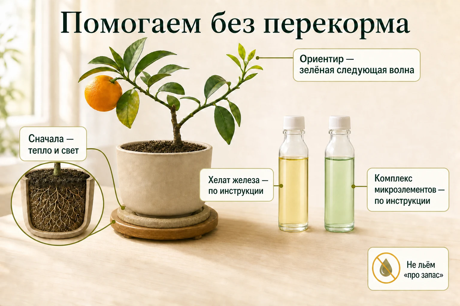 Уншиу помогают теплом и светом, а железо и микроэлементы дают только по инструкции, оценивая следующую волну.