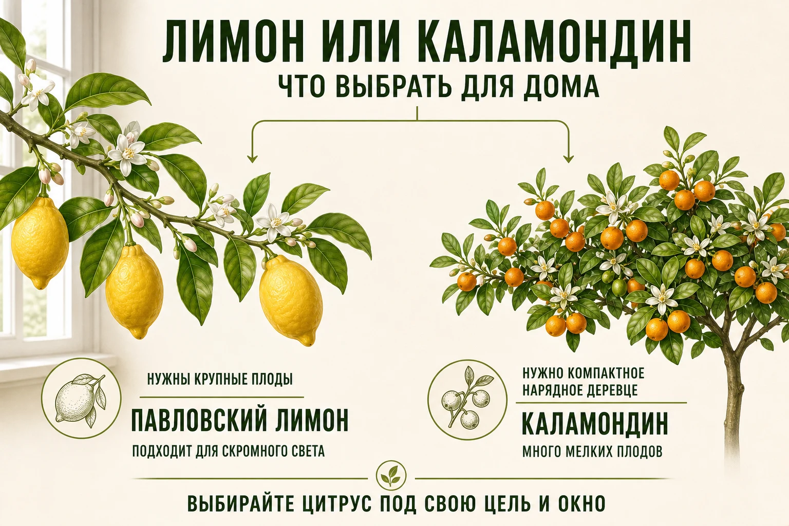 Как выбрать для дома Павловский лимон или каламондин